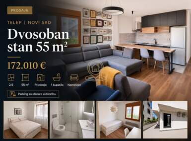 Dvoiposoban stan, Novi Sad | Prodaja · 55m² · 172.010€