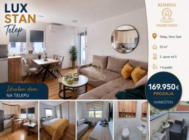 Trosoban stan, Novi Sad | Prodaja · 53m² · 169.950€
