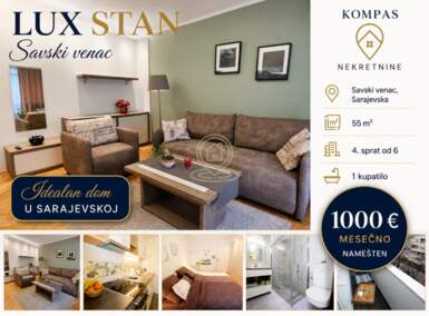 Dvosoban stan, Beograd - Sarajevska | Izdavanje · 55m² · 1.000€