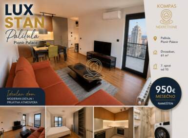 Dvosoban stan, Beograd - Hala Pionir | Izdavanje · 61m² · 950€