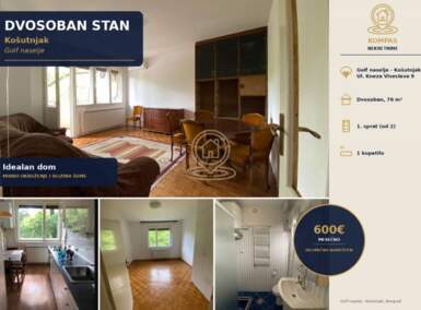 Dvosoban stan, Beograd - Banovo Brdo | Izdavanje · 76m² · 600€