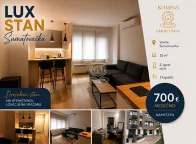 Dvosoban stan, Beograd - Južni bulevar | Izdavanje · 35m² · 700€