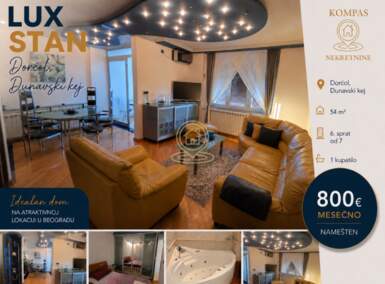 Dvosoban stan, Beograd - Dorćol | Izdavanje · 54m² · 800€