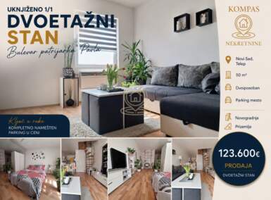 Dvoiposoban stan, Novi Sad | Prodaja · 50m² · 123.600€