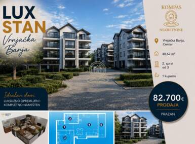Jednosoban stan, Vrnjačka Banja | Prodaja · 48m² · 82.700€