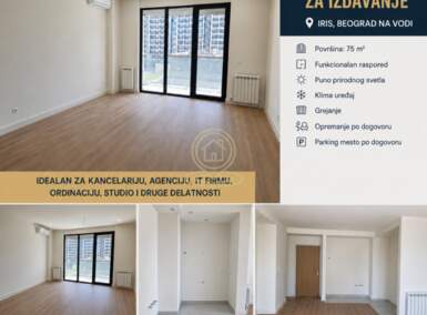 Poslovni prostor / Lokal, Beograd - Beograd na vodi | Izdavanje · 75m² · 1.500€
