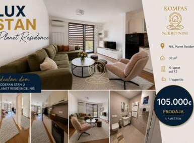 Jednosoban stan, Niš - Bulevar Nemanjica | Prodaja · 33m² · 105.000€