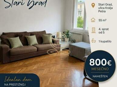 Dvosoban stan, Beograd - Kralja Petra | Izdavanje · 55m² · 800€