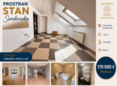 Cetvorosoban stan, Niš - Somborska | Prodaja · 149m² · 170.000€