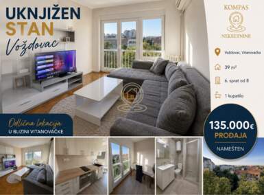 Jednoiposoban stan, Beograd - Vitanovačka | Prodaja · 39m² · 135.000€