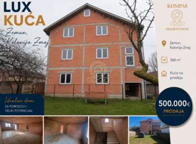 Kuća, Beograd - Kolonija Zmaj | Prodaja · 360m² · 500.000€