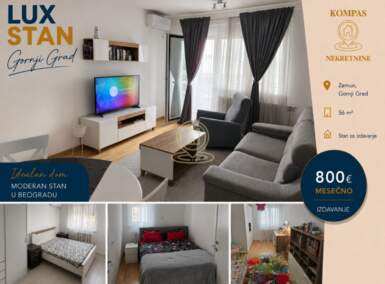 Trosoban stan, Beograd - Cara Dušana | Izdavanje · 56m² · 800€