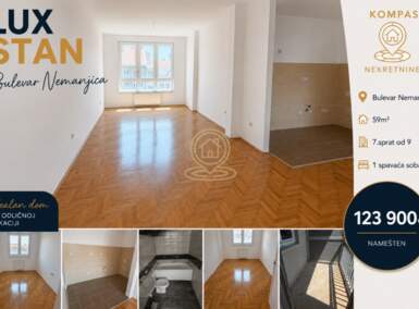 Dvosoban stan, Niš - Bulevar Nemanjica | Prodaja · 59m² · 123.900€