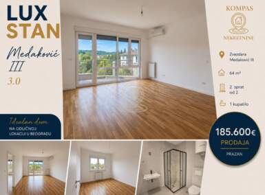 Trosoban stan, Beograd - Medaković III | Prodaja · 64m² · 185.600€