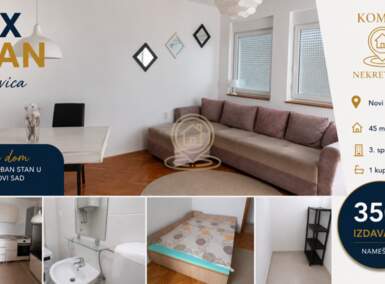 Jednoiposoban stan, Novi Sad | Izdavanje · 45m² · 350€