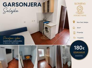 Jednosoban stan, Novi Sad | Izdavanje · 18m² · 180€