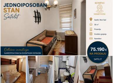 Jednoiposoban stan, Novi Sad | Prodaja · 30m² · 75.190€
