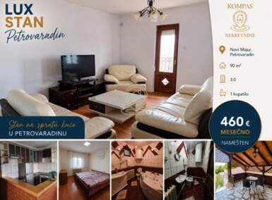 Trosoban stan, Novi Sad - Novi Majur | Izdavanje · 90m² · 460€