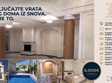 Kuća, Beograd - Košutnjak | Izdavanje · 500m² · 6.000€