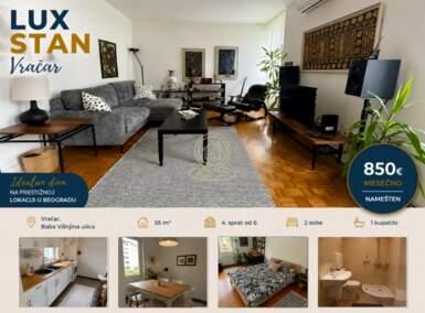 Dvosoban stan, Beograd - Krunska | Izdavanje · 55m² · 850€
