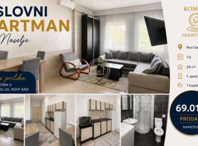 Jednosoban stan, Novi Sad | Prodaja · 24m² · 69.010€