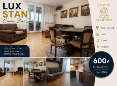 Trosoban stan, Novi Sad | Izdavanje · 73m² · 600€