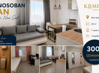 Jednosoban stan, Novi Sad | Izdavanje · 30m² · 300€
