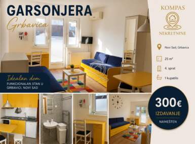 Jednosoban stan, Novi Sad | Izdavanje · 25m² · 300€