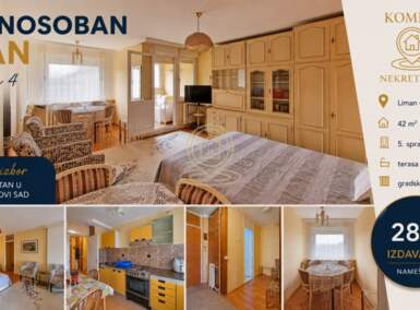 Jednosoban stan, Novi Sad | Izdavanje · 42m² · 280€