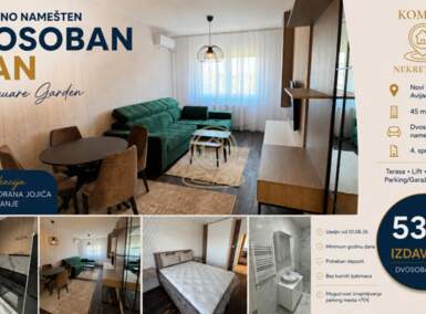 Dvosoban stan, Novi Sad | Izdavanje · 45m² · 530€
