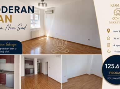 Jednoiposoban stan, Novi Sad | Prodaja · 36m² · 125.660€