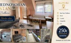 Jednosoban stan, Novi Sad | Izdavanje · 31m² · 250€