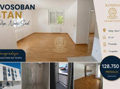 Dvosoban stan, Novi Sad | Prodaja · 41m² · 128.750€
