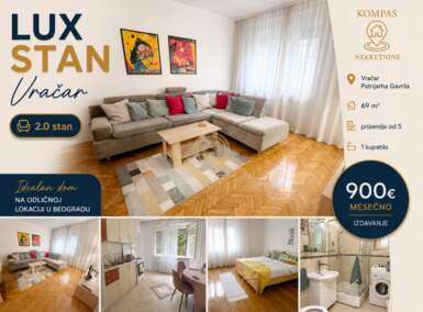Dvosoban stan, Beograd - Bulevar kralja Aleksandra | Izdavanje · 69m² · 900€