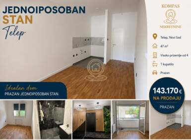 Jednoiposoban stan, Novi Sad | Prodaja · 47m² · 143.170€
