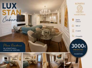 Trosoban stan, Beograd - Čubura | Izdavanje · 100m² · 3.000€