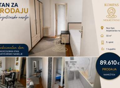 Jednoiposoban stan, Novi Sad | Prodaja · 33m² · 89.610€
