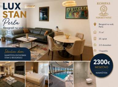 Dvosoban stan, Beograd - Beograd na vodi | Izdavanje · 71m² · 2.300€