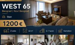 Dvosoban stan, Beograd - Blok 65 | Izdavanje · 62m² · 1.200€