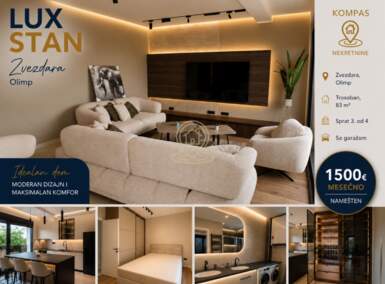 Trosoban stan, Beograd - Olimp | Izdavanje · 82m² · 1.500€