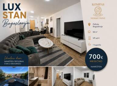 Trosoban stan, Beograd - Bogoslovija | Izdavanje · 58m² · 700€