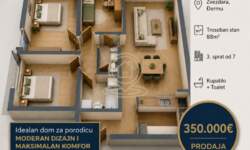 Cetvorosoban stan, Beograd - Đeram | Prodaja · 88m² · 350.000€