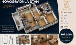 Trosoban stan, Beograd - Đeram | Prodaja · 68m² · 305.000€
