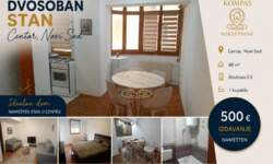 Dvoiposoban stan, Novi Sad | Izdavanje · 60m² · 500€