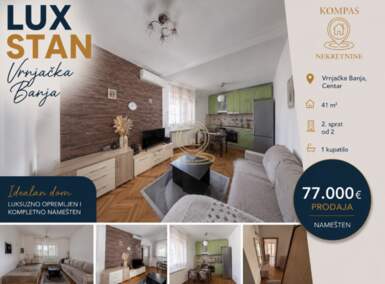 Dvosoban stan, Vrnjačka Banja | Prodaja · 41m² · 77.000€