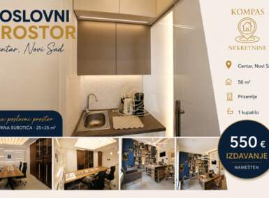 Poslovni prostor / Lokal, Novi Sad | Izdavanje · 50m² · 550€