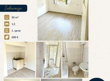 Jednosoban stan, Niš | Izdavanje · 30m² · 200€