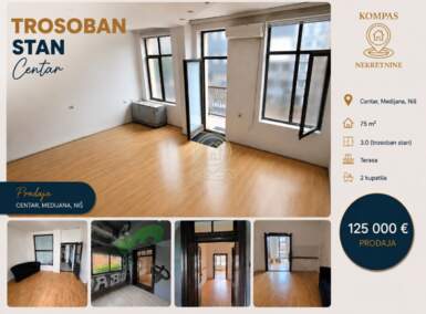 Trosoban stan, Niš - Centar | Prodaja · 75m² · 125.000€