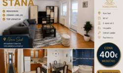 Dvosoban stan, Novi Sad | Izdavanje · 50m² · 400€