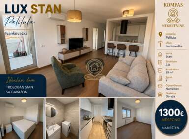 Trosoban stan, Beograd - Ruzveltova | Izdavanje · 69m² · 1.300€